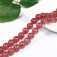 Strawberry Quartz Beads, Round, DIY, pink, 10mm Approx 38 cm 
