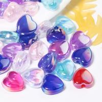 Perles acryliques plaquée, Acrylique, coeur, DIY, plus de couleurs à choisir, 9mm, Environ Vendu par sac