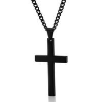 Zinc Alloy Necklace, Cross, plated, Unisex Approx 60 cm 