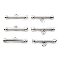 304 Stainless Steel Toggle Clasp Findings, DIY, original color 