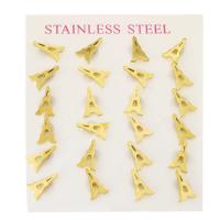 Stainless Steel Stud Earring, 304 Stainless Steel, Eiffel Tower, Vacuum Ion Plating, fashion jewelry & for woman, golden 