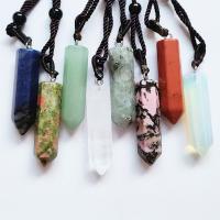 Gemstone Necklaces, Nylon Cord, with Gemstone & Unisex, 43mm Approx 27.56 Inch 