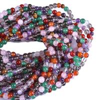 Gemischte Edelstein Perlen, rund, poliert, DIY & verschiedene Größen vorhanden, verkauft von Strang