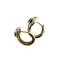 Huggie Hoop Drop Earring, laiton, Plaqué or 18K, styles différents pour le choix & pour femme & avec zircone cubique, plus de couleurs à choisir, Vendu par paire