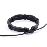 Cuir bracelet, fait à la main, bracelet tressé & unisexe, plus de couleurs à choisir, 250mm, Vendu par PC
