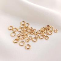 Brass Open Jump Ring, Donut, gold color plated, DIY 