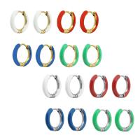 Stainless Steel Huggie Hoop Earring, 304 Stainless Steel, Vacuum Ion Plating, fashion jewelry & for woman 15*14mm 