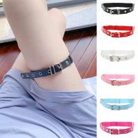 PU Leather Leg Garter, with 304 Stainless Steel & Zinc Alloy, polished, fashion jewelry & Unisex cm 