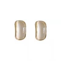 Cats Eye Earring, Zinc Alloy, with Cats Eye, gold color plated, fashion jewelry & high quality plated & for woman, 15mm 