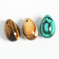 Joyas de piedras preciosas colgante, Piedra natural, Óvalo, Bricolaje & diferentes materiales para la opción, más colores para la opción, 30x20mm, Vendido por UD