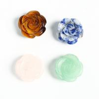 Perles de pierre gemme mixte, Pierre naturelle, fleur, DIY & différents matériaux pour le choix, plus de couleurs à choisir, 15mm, Vendu par PC
