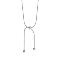 Zinc Alloy Necklace, with 5.2cm extender chain, silver color plated, fashion jewelry & adjustable & for woman, silver color Approx 40.8 cm 