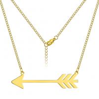Titanium Steel Jewelry Necklace, Arrow, plated, fashion jewelry & Unisex Approx 17.7 Inch 
