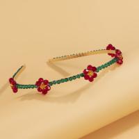 Hair Bands, Iron, with Copper Coated Plastic & Plastic Pearl, for woman 120mm 