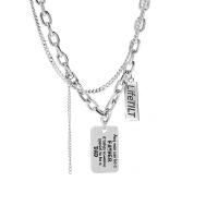 Zinc Alloy Necklace, with 2.76inch extender chain, silver color plated, fashion jewelry & for woman Approx 20.08 Inch 