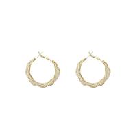 Brass Hoop Earring, high quality plated, fashion jewelry & micro pave cubic zirconia & for woman 