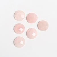 Quartz Cabochon, Rose Quartz, Dome, DIY & faceted, pink 