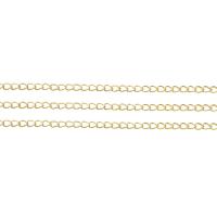 Brass Curb Chain, plated, DIY & twist oval chain 