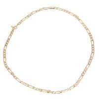 Brass Necklace Chain, 14K gold plated, Unisex 