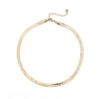 Brass Necklace Chain, 14K gold plated, Unisex, 4mm Approx 46 cm 
