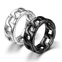 316L Stainless Steel Finger Ring, polished, fashion jewelry & for man 8mm 