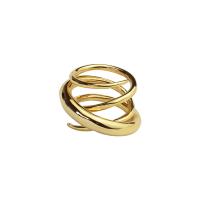 真鍮の指輪, 銅, ドーナツ型, 18Kゴールドメッキ, ファッションジュエリー & 多層 & 女性用, 金色, 内径:約 17mm, サイズ:7, 売り手 パソコン