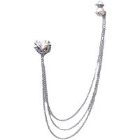 Zinc Alloy Jewelry Brooch, fashion jewelry & for woman & with rhinestone Approx 51 cm 