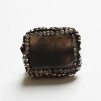 Perles de Agate en Strass, avec argile, rectangle, DIY, plus de couleurs à choisir Vendu par PC