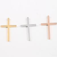 Нержавеющая сталь крест подвески, Нержавеющая сталь 304, Kресты, полированный, DIY & разный размер для выбора, Много цветов для выбора, продается PC