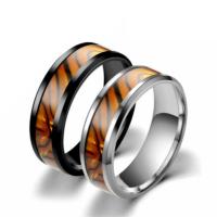304 Stainless Steel Finger Ring, Vacuum Ion Plating, fashion jewelry & for man 8mm 