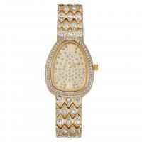 Women Wrist Watch, Zinc Alloy, with Glass, Chinese movement, plated, for woman & with rhinestone 