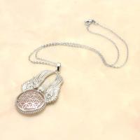 Gemstone Necklaces, Zinc Alloy, with Gemstone, Angel Wing, fashion jewelry & Unisex Approx 20 Inch 