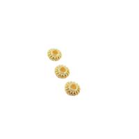 Brass Spacer Bead, 14K gold plated, DIY, 6.5mm 