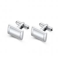 Stainless Steel Cufflink, 316L Stainless Steel, Rectangle, polished, fashion jewelry & for man, original color 