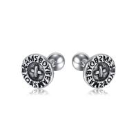 Stainless Steel Stud Earring, 304 Stainless Steel, vintage & fashion jewelry & Unisex, original color, 7.5mm 