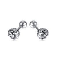 Stainless Steel Stud Earring, 304 Stainless Steel, fashion jewelry & Unisex, original color, 5.5mm 