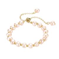 Perlen Armbänder, Natürliche kultivierte Süßwasserperlen, Modeschmuck & einstellbar & für Frau, 4.6-7.2cm, verkauft von PC