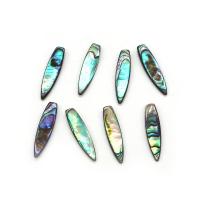 Abalone Shell Beads, Leaf, DIY, multi-colored 