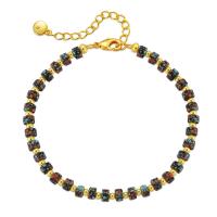 Acrylic Bracelets, Brass, with Acrylic, with 2.36inch extender chain, 18K gold plated, fashion jewelry & for woman, golden Approx 6.29 Inch 