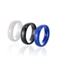 Porcelana anillo, Joyería & unisexo & diverso tamaño para la opción, más colores para la opción, 6x2mm, Vendido por UD