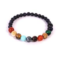 Gemstone Bracelets, Round, fashion jewelry & Unisex multi-colored cm 