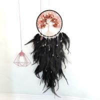 Fashion Dream Catcher, Feather, with Natural Gravel & Brass, Tree, handmade 