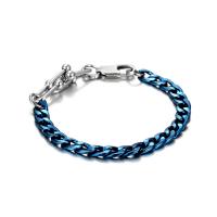 Titanium Steel Bracelet & Bangle, Vacuum Ion Plating, Unisex blue 