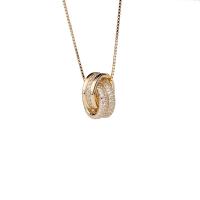 純銀製の宝石類のネックレス, 92.5％純度シルバー, とともに 1.57 inch エクステンダチェーン, メッキ, 女性用 & ライン石のある, 無色, 長さ:約 15.35 インチ, 売り手 パソコン
