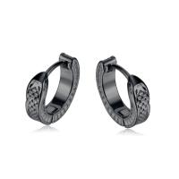 Stainless Steel Huggie Hoop Earring, 304 Stainless Steel, Vacuum Ion Plating, fashion jewelry & Unisex 