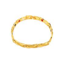 Moda pulseras de la aleación de Zinc, chapado en color dorado, Joyería & para mujer, más colores para la opción, longitud:20.5 cm, Vendido por UD