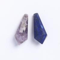 Gemstone ювелирные изделия Кулон, Природный камень, конус, различные материалы для выбора & Мужская & граненый, Много цветов для выбора продается PC