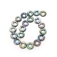 Abalone Shell Beads, Donut, DIY multi-colored 