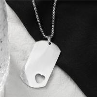 Stainless Steel Jewelry Necklace, 304 Stainless Steel, with zinc alloy pendant, Unisex Approx 23.6 Inch 
