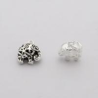 Sterling Silver Animal Pendants, 925 Sterling Silver, Elephant, DIY, silver color Approx 4.3mm 